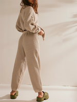 New Soft Ribbed Knit Set