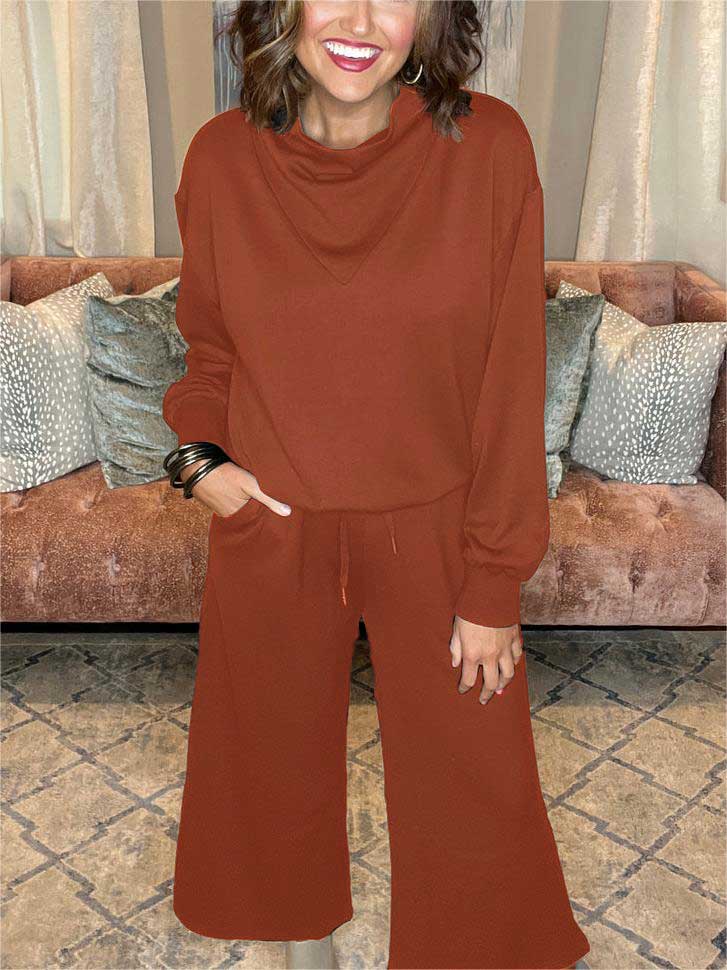 Ultra Soft Cowl Neck Lounge Set