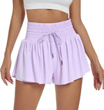 Women's High Waist Drawstring Flowy Athletic Shorts