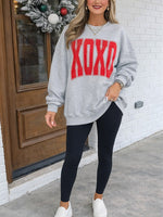 Women's Valentine's XOXO Oversized Sweatshirt