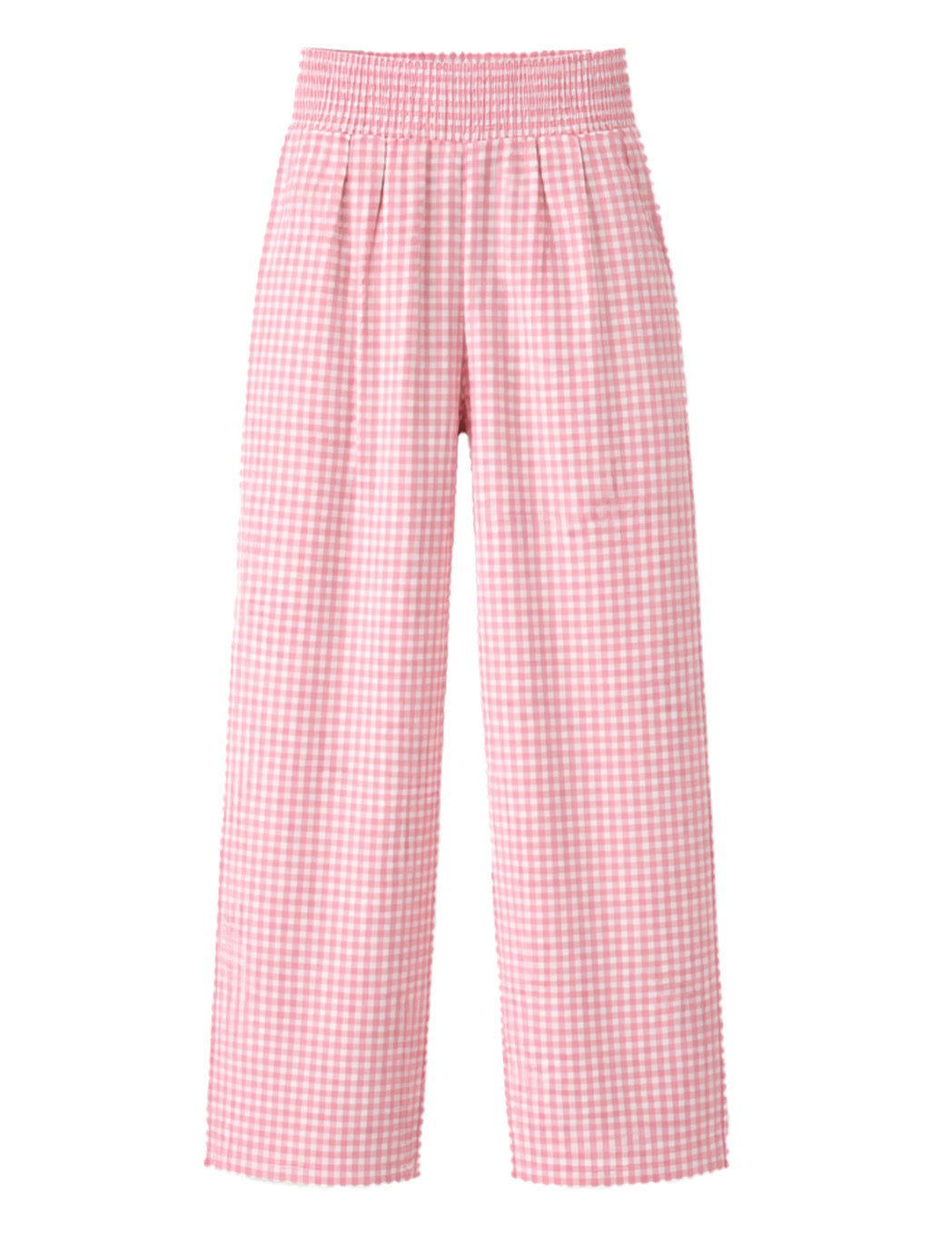 Women's Valentine's Gingham Wide-Leg Pants