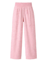 Women's Valentine's Gingham Wide-Leg Pants