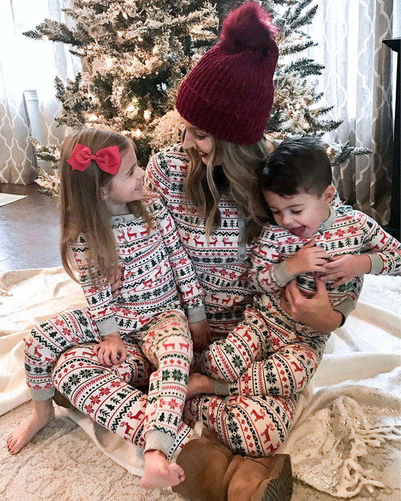 Reindeer Print Family Pajamas