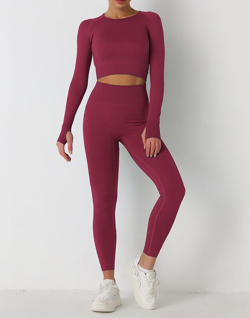 Yoga Workout Bundle Top+Legging Set