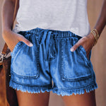 Women's Casual Denim Shorts with Pockets