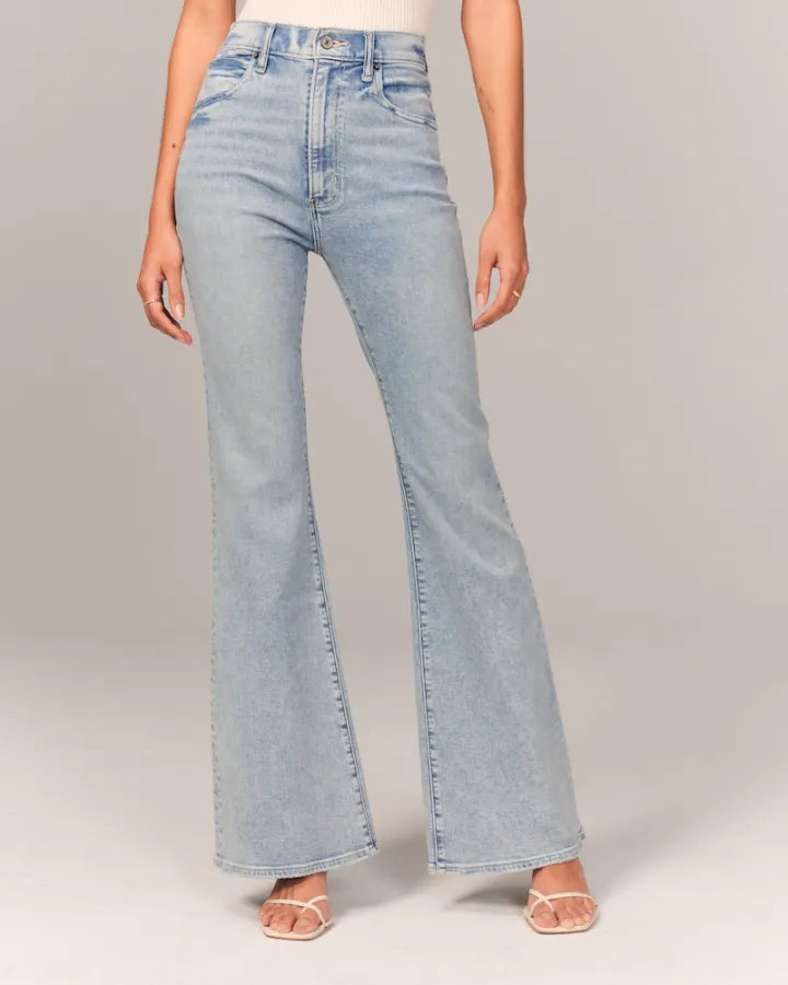 Ultra High Rise Stretch Flare Jeans