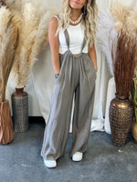 Soft Loose Solid Color Wide Leg Jumpsuit
