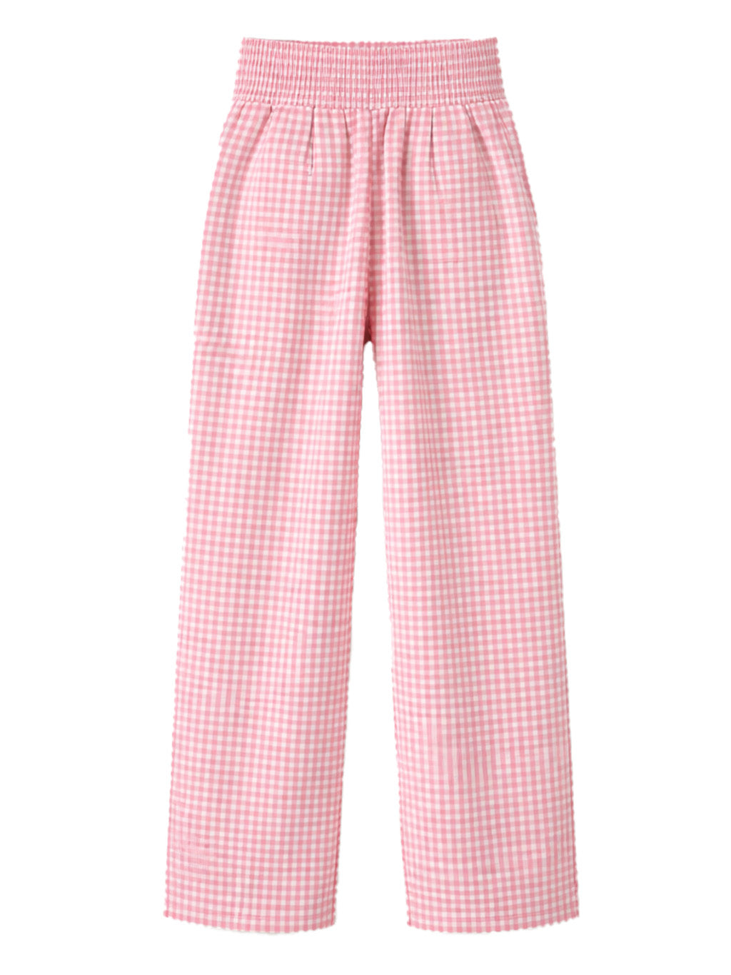 Women's Valentine's Gingham Wide-Leg Pants