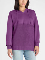 Women's Casual Mix Media Hoodie