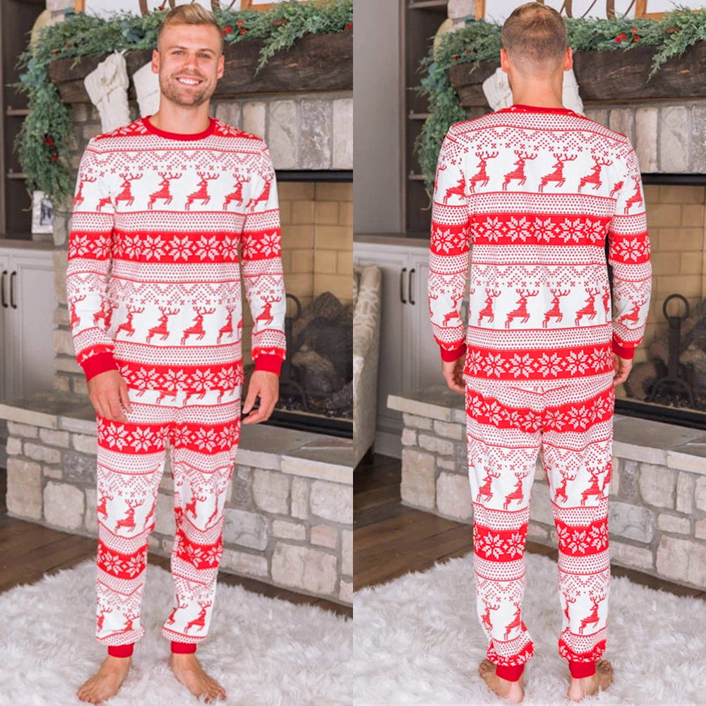 Red Elk Family Pajamas 2-piece Set