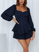 Long Sleeves Ruffle Layer Romper