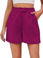 Women's Summer Casual Side Pockets High Waist Shorts
