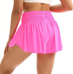 Women's High Waist Drawstring Flowy Athletic Shorts
