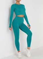 Yoga Workout Bundle Top+Legging Set