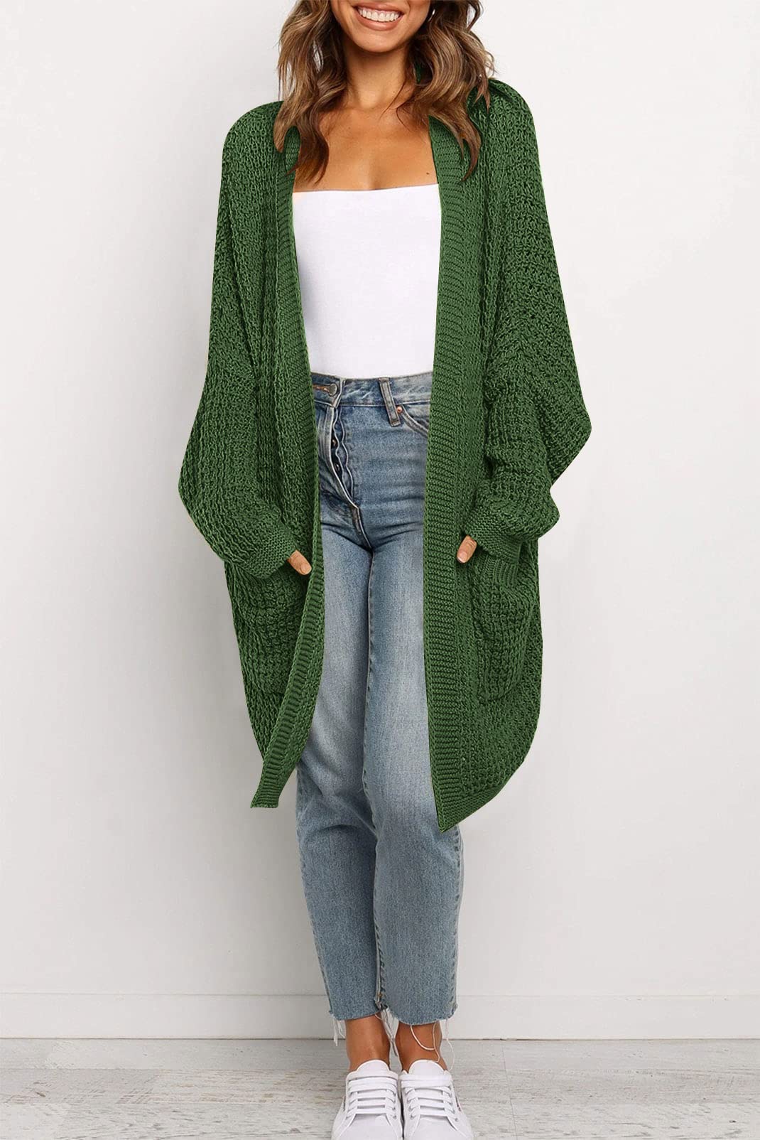 OversizedPockets Sweater Coat