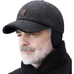 Men's Winter Baseball Cap - With Ear Muffs