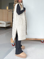 Women's Oversized Zipper Long Vest
