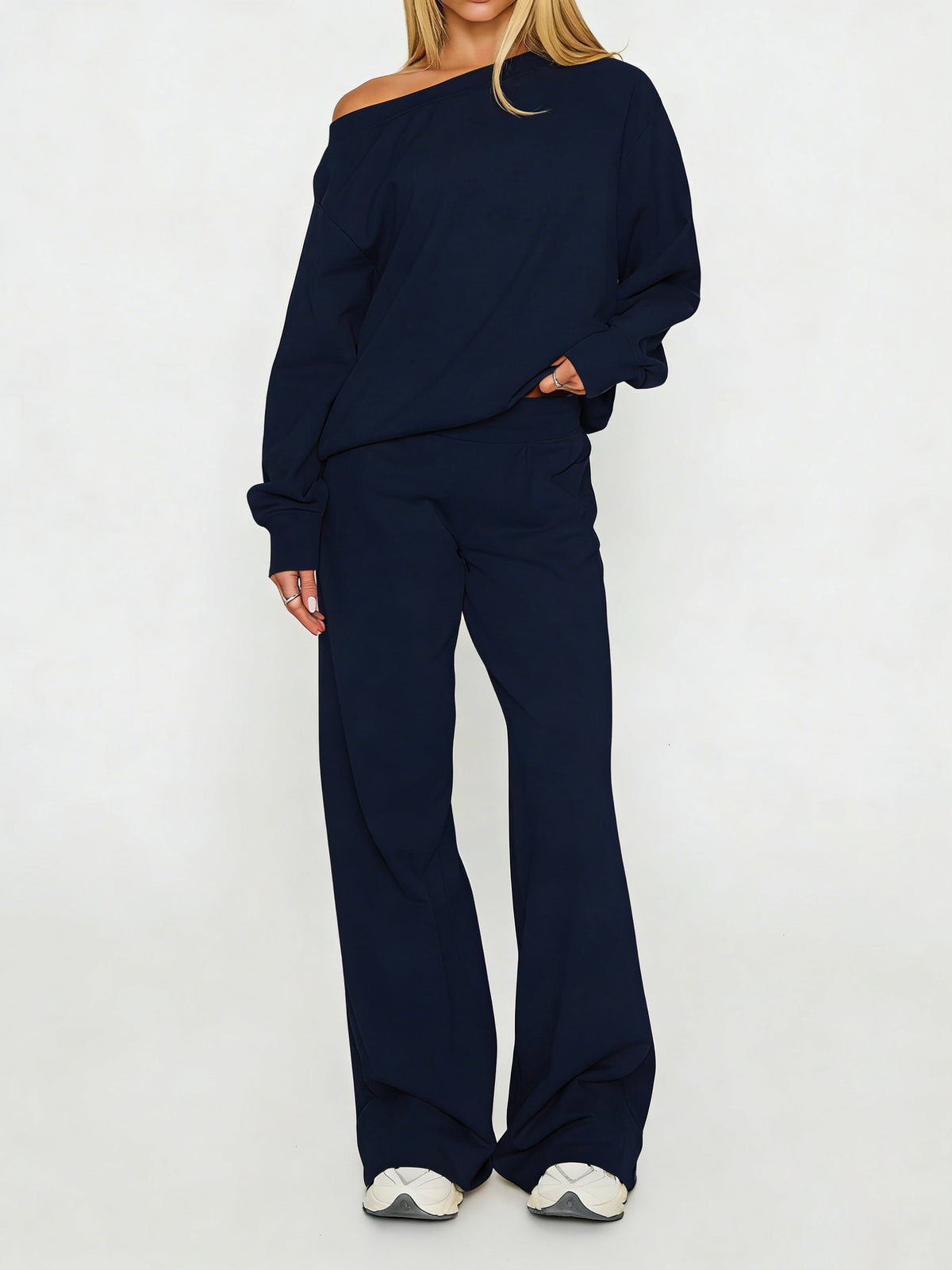 Women's Casual Off-Shoulder Co-ord Set
