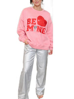 Valentine?¡¥s Day Be Mine Sequined Sweatshirt