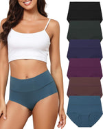 High Waist Underwear Seamless Panties No Show Invisible Briefs 6 Pack