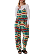 Women's Adjustable Strap Fleece Jumpsuit