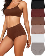 High Waist Underwear Seamless Panties No Show Invisible Briefs 6 Pack