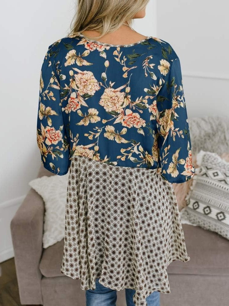 Summer Floral Kimono Ruffle Sleeve Tie Cardigans