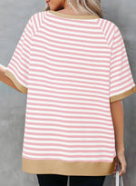 Women's Oversized Striped T Shirts