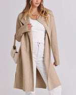 Women's Casual Side Slit Knit Cardigan