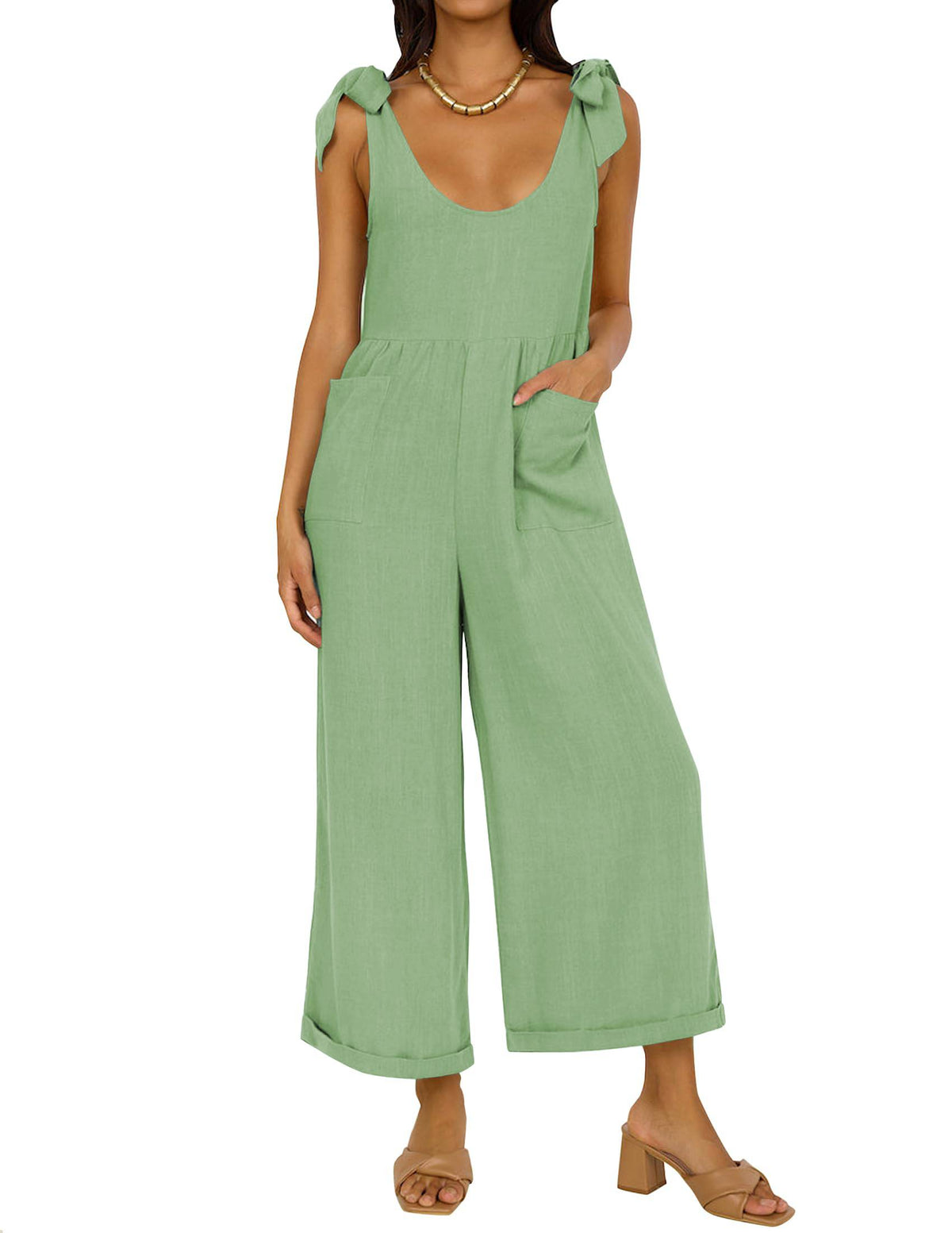 Women's Wide LegJumpsuits with Pockets