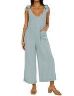 Women's Wide LegJumpsuits with Pockets