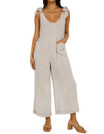 Women's Wide LegJumpsuits with Pockets