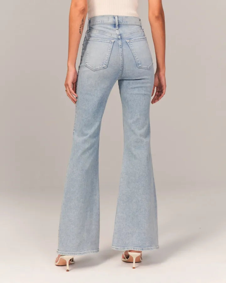 Ultra High Rise Stretch Flare Jeans