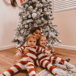 Red Stripe Family Pajamas 2-piece Set