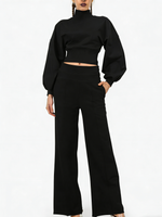 Women's Turtleneck Casual Two-Piece Set