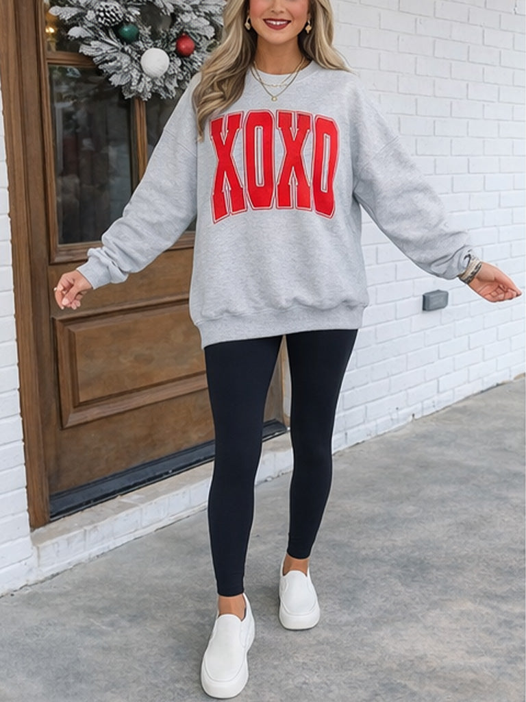 Women's Valentine's XOXO Oversized Sweatshirt