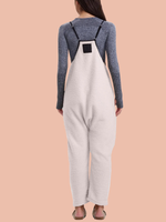 Women's Adjustable Strap Fleece Jumpsuit