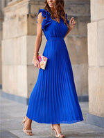 Women's Pleated Maxi Dress