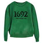 ¡±1692 They Missed One¡± Printed Round Neck Long Sleeve Sweatshirt