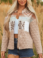 Women's Vintage Patchwork Tribal Quilted Coat