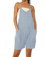 Summer Short Jumpsuit with Pockets