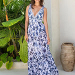 Adjustable Shoulder Floral Print One Piece Swimsuit with Skirt/Sarong