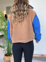 Women's Fleece Color Block Pullover Jacket