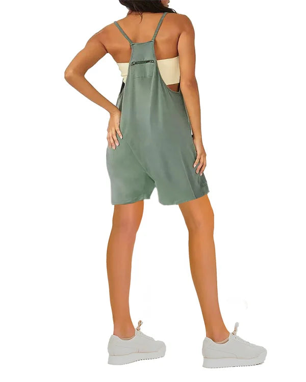 Summer Short Jumpsuit with Pockets