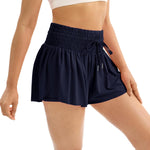 Women's High Waist Drawstring Flowy Athletic Shorts