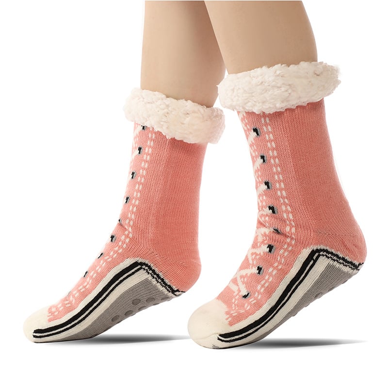 ??Ultra-thick Cashmere Slipper Home Socks