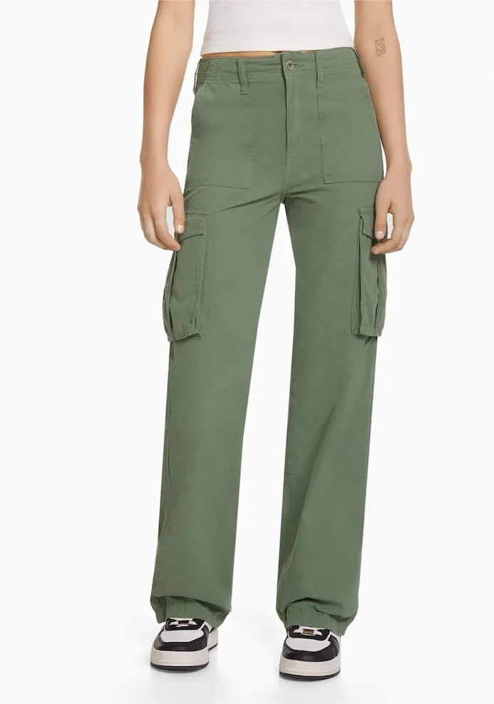 Adjustable Straight Fit Cargo Pants