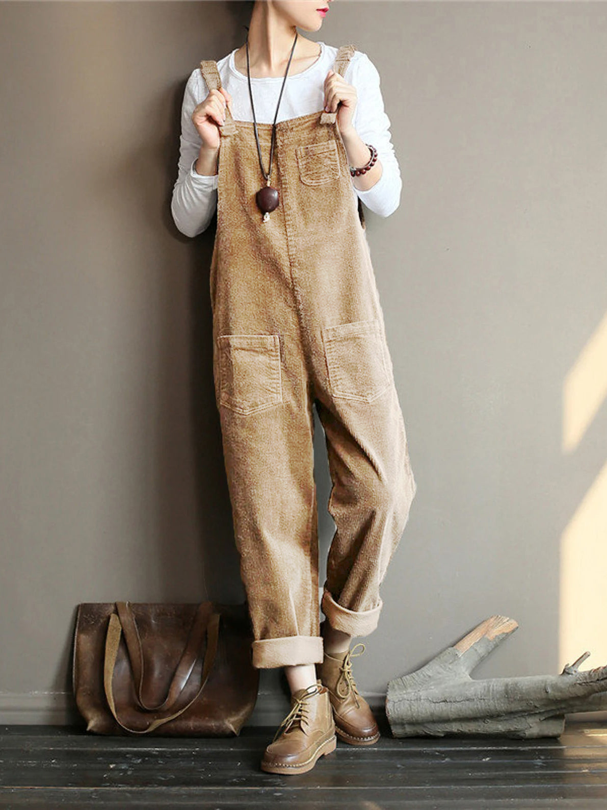 NEW |Wide Leg Corduroy Overalls