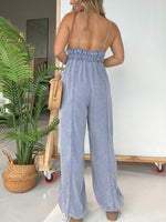Tencel Denim Lightweight V-Neck Jumpsuit