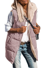 Women's Reversible Fleece Hooded Vests